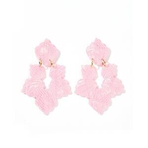 NEW LINNY CO women's michelle earrings in disco pink